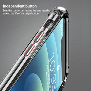 13 14 Pro Max Clear Coque 1.5mm TPU Airbag <span class=keywords><strong>Cover</strong></span> posteriore morbida antiurto per <span class=keywords><strong>iPhone</strong></span> custodia in cristallo antiurto <span class=keywords><strong>trasparente</strong></span> - Product Image 4