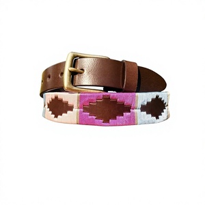 Cinturones de Cuero Hechos a Mano con Hebilla de Acero Impresa por Transferencia Térmica, Cinturones Polo Duraderos de la Mejor Calidad para Hombre, Última Moda - Product Image 3