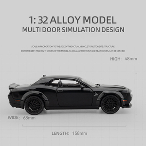 1: 32 hellcat พลังงานกลับเสียงและการจำลองแสงรวมโมเดลรถสปอร์ตสีทองโมเดลเด็กผู้ชายจี้ของเล่นรถของเล่นโลหะผสม - Product Image 6