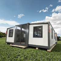 Maison en conteneur extensible de 40 pieds de haute qualité Maison avec cabine pop-up en acier à bas prix