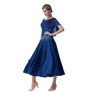 M-19195 Venta caliente Sexy vestido de baile de salón ropa de rendimiento moderno vals de baile de Tango de la práctica moderna vestido de fiesta - Product Image 3