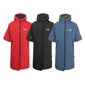 DIVESTAR 卸売 フルジップ ウェットスーツ トップ 低MOQ 赤 大人用 防水 防寒 サーフィン ポンチョ パーカー ウインドコート アウトドアスポーツ向け - Product Image 1