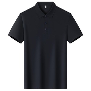Unisex Short Sleeve Polo Shirt Cotton Polyester <b>Blend</b> Breathable Summer Workwear Loose Fit Thin Fabric With Label And Tags - Product Image 5