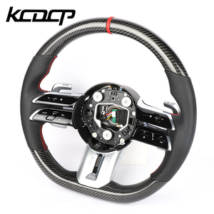 <span class=keywords><strong>Volant</strong></span> en fibre de carbone compatible avec Mercedes Benz AMG GT W205 W204 C63 G63 W213 W223 W206 G500 A45 GLA45 E63 G65 C190 X190 X290 - Product Image 3