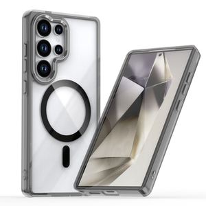 Nouvelle coque de téléphone portable en acrylique transparent brillant magnétique, résistante aux rayures, pour <span class=keywords><strong>Samsung</strong></span> S23ULTRA/S24/S25/S25ULTRA - Product Image 2