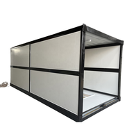 Maison conteneur pliable préfabriquée sur mesure, abri extérieur moderne modulaire pour hôtel et camping