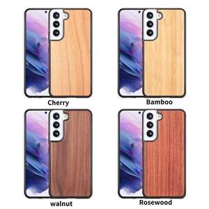 เคสโทรศัพท์ทำจากไม้ธรรมชาติไม้แท้ฝาครอบโลโก้ที่กำหนดเองสำหรับ <span class=keywords><strong>Samsung</strong></span> S22อัลตร้า S25พลัส NOTE10พลัส S8พลัส - Product Image 3