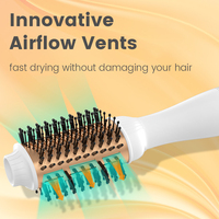 SK-138 professionnel brosse à air chaud une étape coup sèche-cheveux brosse usine 1300w peigne à air chaud peigne à cheveux droit