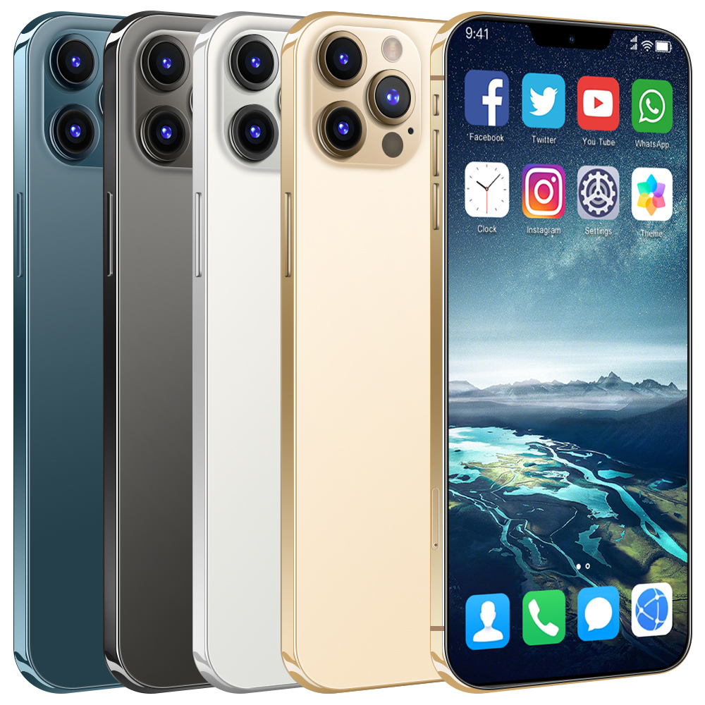 Smart phone i12pro max high configuration 6.7-inch large screen, dual card, dual standby 5g face recognition mobile phone