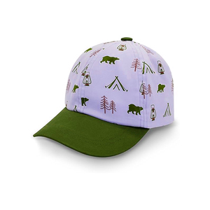 Factory Manufacturer Custom 6 Panel Graffiti Printed Pattern Adjustable Cotton Contrast Color Baseball <b>Kids</b> Cap - Product Image 4