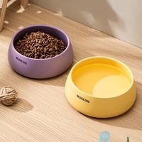 Bol pliable en céramique pour animaux de compagnie, motif mignon de dessin animé, pour chats et chiens, marque Korean Bridgedog