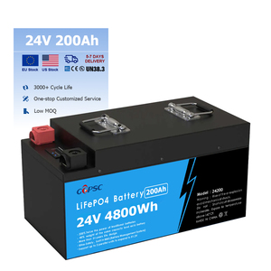 แบตเตอรี่ลิเธียมไอรอน 200Ah 24 โวลต์ แบบ Deep Cycle พร้อมระบบ BMS สำหรับพลังงานแสงอาทิตย์ รถกอล์ฟ และระบบพลังงานภายในบ้าน - Product Image 1