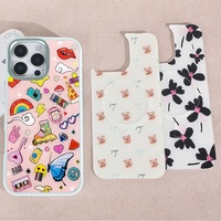 Coque de téléphone à panneau arrière magnétique remplaçable pour Iphone17/17pro/17promax/17air avec le puzzle coloré de dorure