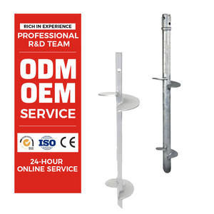 Vente chaude bon prix vis hélicoïdale perceuse à pieu pour sol solaire pilote <span class=keywords><strong>de</strong></span> pieu hélicoïdal à vis pour sol rocheux - Product Image 1