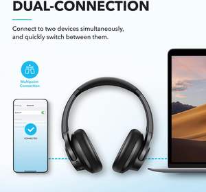 Soundcore by Anker Q20i Auriculares híbridos con cancelación activa de ruido Inalámbricos Over-Ear <span class=keywords><strong>Bluetooth</strong></span> - Product Image 2