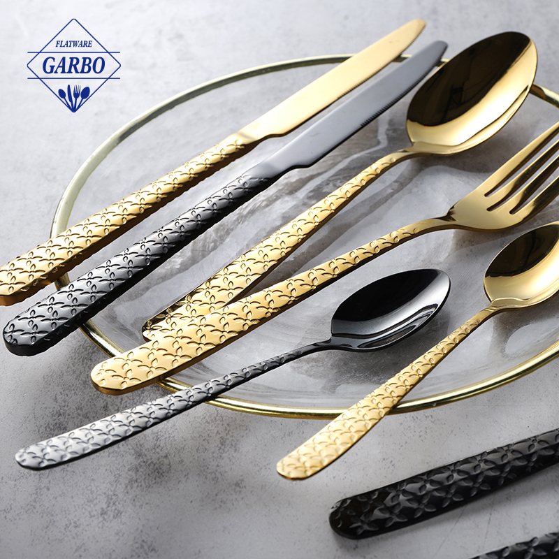 Juego de Cubiertos de Acero Inoxidable para 6 Incluye Cuchillos Cucharas Horquillas Diseño Moderno Pulido Espejo Buena Calidad