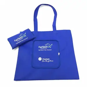 alibaba china online shopping reusable foldable non woven polyester cotton shopping bag