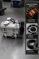 Compresseur de climatisation remanufacturé TM31 DKS32 AC 12V 24V haute performance pour bus et camions Volvo Scania Thermo King