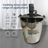 Marmite de cuisson et de mélange multifonctionnelle en acier inoxydable pour usage commercial, idéale pour les sauces chili et les confitures, directement de l'usine