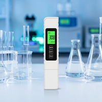 Testeur de TDS pour piscine avec fonction de rétroéclairage, testeur de TDS et EC pour eau potable et eau pure, moniteur TDS, testeur de qualité de l'eau 4 en 1
