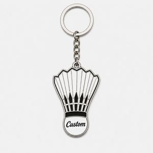 Llaveros de bádminton personalizados de alta calidad del fabricante, mini cadenas de bolas, recuerdo de juego para clubes de bádminton, llavero. - Product Image 3
