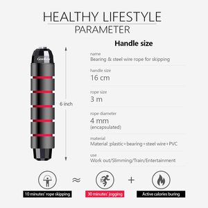 Cuerda de saltar deportiva de PVC, <span class=keywords><strong>Crossfit</strong></span> con Mango antideslizante, ajustable, para el hogar, ejercicio de Fitness en interior - Product Image 6