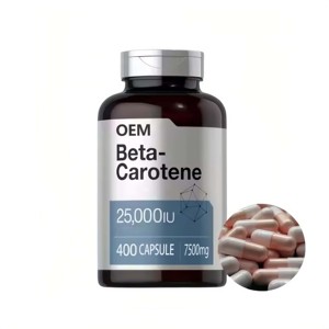 Capsule Rigide di Beta Carotene con Formula Naturale OEM ISO9001 HACCP HALAL - Product Image 1