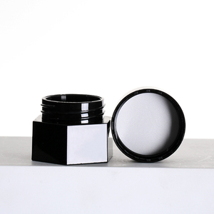 5g 15g 30g Tapa redonda negra Uñas poligonales Logotipo personalizado Crema de inyección Envase cosmético al por mayor - Product Image 3