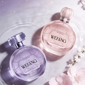 ขวดน้ำหอมแก้วทรงกลมหรูหราขนาด 100 มล. ขายส่ง สีและกล่องแบบกำหนดเอง ฝาสีทองสีเงิน ราคาโรงงาน รับทำแบรนด์ - Product Image 2