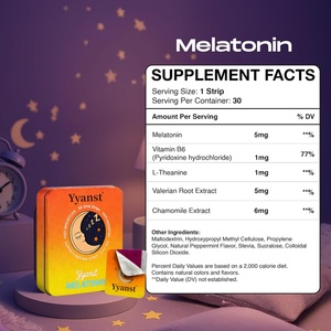 Tiras Orales para Dormir de Marca Privada de Alta Calidad con Vitamina B6, Ingredientes Activos que Promueven el Sueño, Mejoran la Caída en el Sueño y el Sueño Profundo - Product Image 2