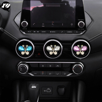 Parfum brillant diamant parfum odeur longue durée sortie évent Clip diffuseur de parfum Bling cristal papillon voiture désodorisant