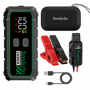 1600A 59.2Wh Fast Charging Portable Car Jump LCD Display Emergency Flashlight <b>12V</b> Lithium <b>Battery</b> 7L Gas 5L BE-T45 Powerful Jump - Product Image 4