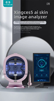 Analyseur d'image cutanée 3D professionnel AN01, écran extra large blanc de 21,5 pouces, système de diagnostic facial IA à trois caméras
