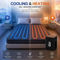 Surmatelas rafraîchissant à circulation d'eau pour lit, système de refroidissement pour les sueurs nocturnes et un meilleur sommeil avec 8 options de réglage du sommeil