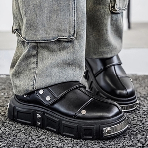 Chaussures tendance à semelle épaisse, en cuir véritable souple et confortable de haute qualité, conçues sur mesure par des designers seniors, collection 2026 - Product Image 5