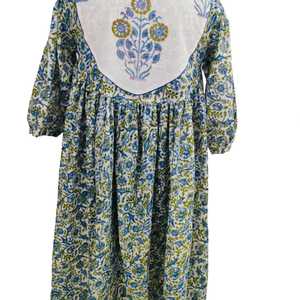 ชุดโยคะผู้หญิงสุดฮิต แฟชั่นใหม่ ผ้าฝ้ายแท้ 100% ผลิตในอินเดีย พิมพ์ลายบล็อก ซักง่าย น้ำหนักปานกลาง - Product Image 4