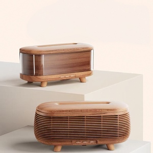 เครื่องกระจายน้ำหอมไฟฟ้าขนาด300มล. สำหรับห้องน้ำหอมและน้ำมันหอมระเหยเครื่องพ่นอโรมาอัลตราโซนิกทำจากไม้ - Product Image 2