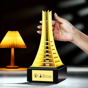 Tùy chỉnh-thực hiện Miễn phí thiết kế kim loại trophies cho ngành công nghiệp xây dựng của công ty giải thưởng xuất sắc nhân viên công ty Quà Tặng CHÀO MỪNG - Product Image 3