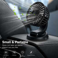 Mini ventilateur de bureau alimenté par USB, silencieux, portable, réglable, avec base stable, rotation multi-angles, pour voiture, maison, bureau