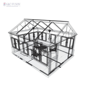 Fuson Foshan, venta directa de fábrica, vidrio con aislamiento antiruido, jardín, sala de sol, casa de aluminio Diy, terraza al aire libre, terraza, OEM - Product Image 3