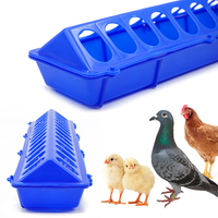 Mangeoire à poulet en plastique, boîte d'alimentation pour volailles, ferme portable, mangeoire à oiseaux à 28 trous, alimentation des poulets