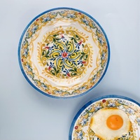 Bol en mélamine incassable Bestwares personnalisé, style vintage avec motif floral, pour la maison et la cuisine