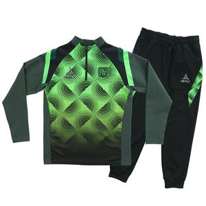 HEALY Kit d'entraînement de football rétro à demi-zip personnalisé à motif artistique survêtement de football ensemble haute performance pour équipes - Product Image 1