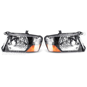Conjunto de Faros Delanteros para Mitsubishi Pajero Montero 2000-2006, con Bombillas LED, Lentes de PC Negras, Izquierdo y Derecho - Product Image 2