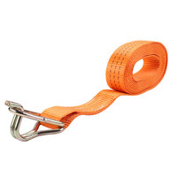 Sangle d'arrimage à cliquet sangle à poignée large sangle de charge à cliquet ceinture cargo avec sangle à crochets J
