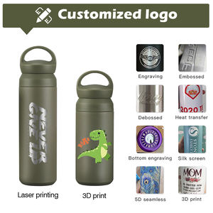 350ml 500ml Poudre Enduit Double Paroi En Acier Inoxydable Gobelet Extérieur Enfants Étudiant Sous Vide Thermique Bouteilles <span class=keywords><strong>D</strong></span>'<span class=keywords><strong>eau</strong></span> Flacon - Product Image 4