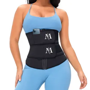 Meilleure vente Forme la plus populaire de bonne qualité Entraîneur de taille en latex Entraîneur de taille pour femmes avec fermeture éclair et enveloppement