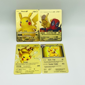 Cartes à collectionner Pokémon Vmax GX Gold 1ère édition Charizard Venusaur en stock, best-seller 2025, jeu de cartes à collectionner, jouets Pokémon en métal doré - Product Image 1