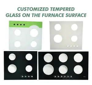 Factory Custom Black White Color Tempered Glass Use For Induction Stove Gas Cooker Range Hood Microwave Oven Oven Etc.