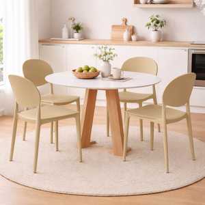Sedie Oslo in Polipropilene con Schienale Ovale 43,5x55x80 Cm, Ergonomiche con Cuscinetti in Gomma Antigraffio, Ideali per Uso Interno ed Esterno - Product Image 6